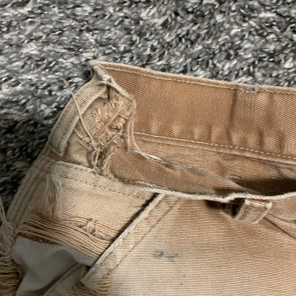 34x30 Carhartt Work Worn Perfectly Thrashed Pants - Picture 5 of 12